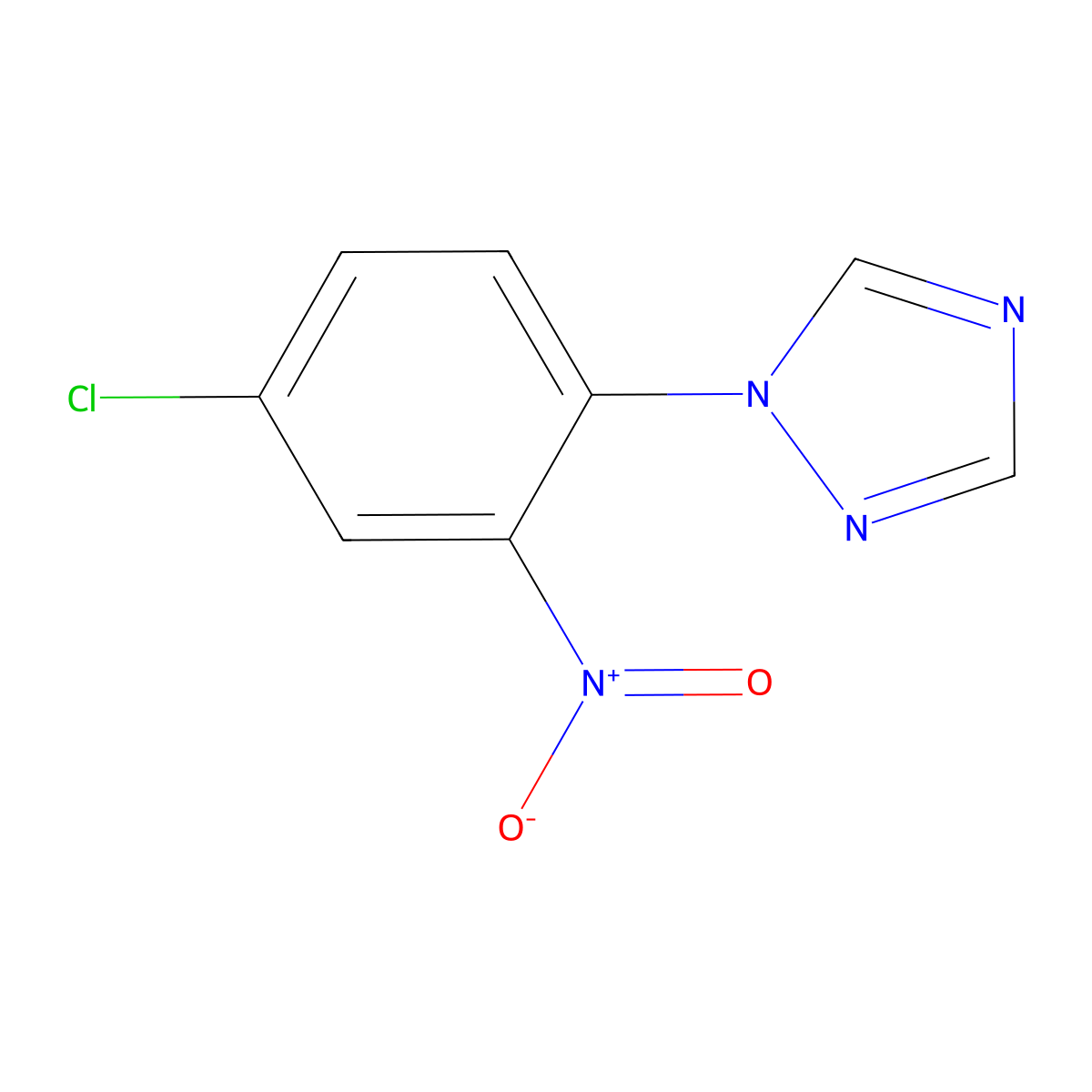 1-(4-chloro-2-nitrophenyl)-1H-1,2,4-Triazole molecular structure, CAS 26188-23-8
