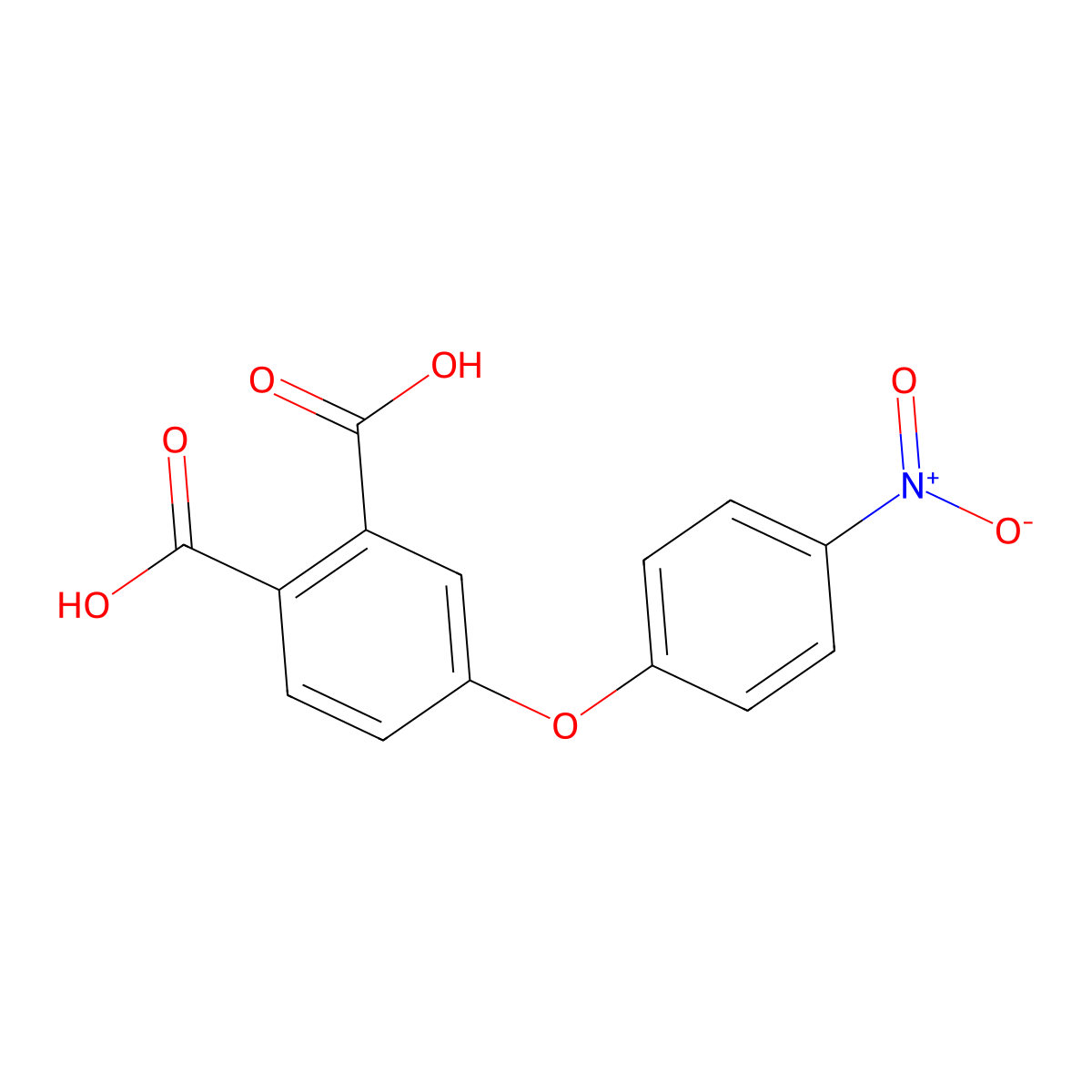 4-(4-Nitrophenoxy)phthalic acid molecular structure, CAS 26190-11-4