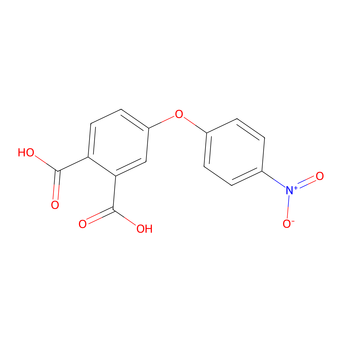 4-(4-Nitrophenoxy)phthalic acid molecular structure, CAS 26190-11-4