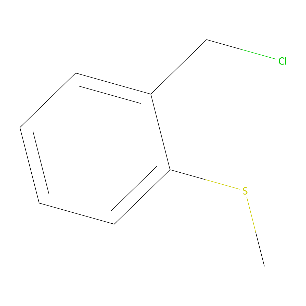 1-(Chloromethyl)-2-(methylsulfanyl)benzene molecular structure, CAS 26190-68-1