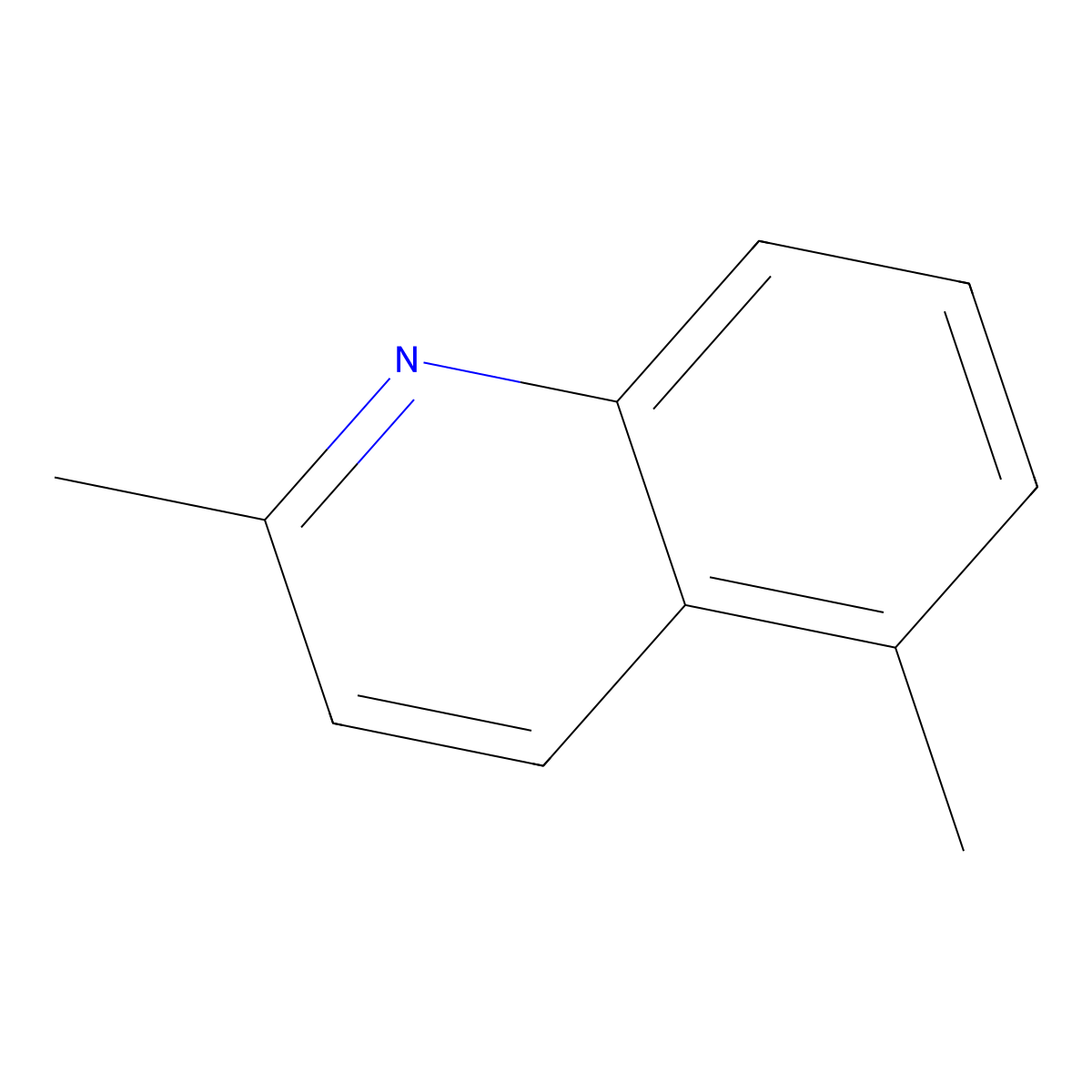 2,5-Dimethylquinoline molecular structure, CAS 26190-82-9