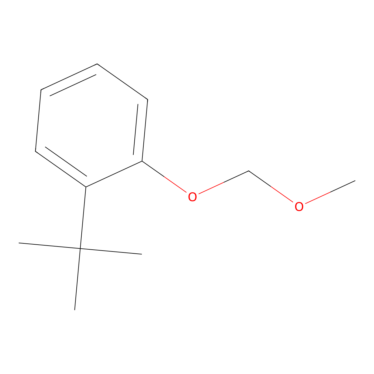 1-Tert-butyl-2-(methoxymethoxy)benzene molecular structure, CAS 261903-04-2