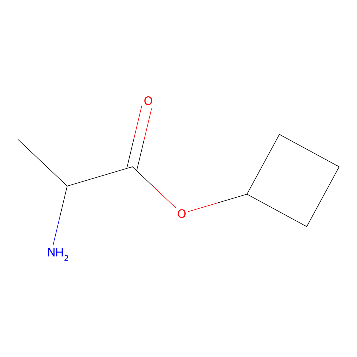 L-Alanine, cyclobutyl ester (9CI) molecular structure, CAS 261909-84-6