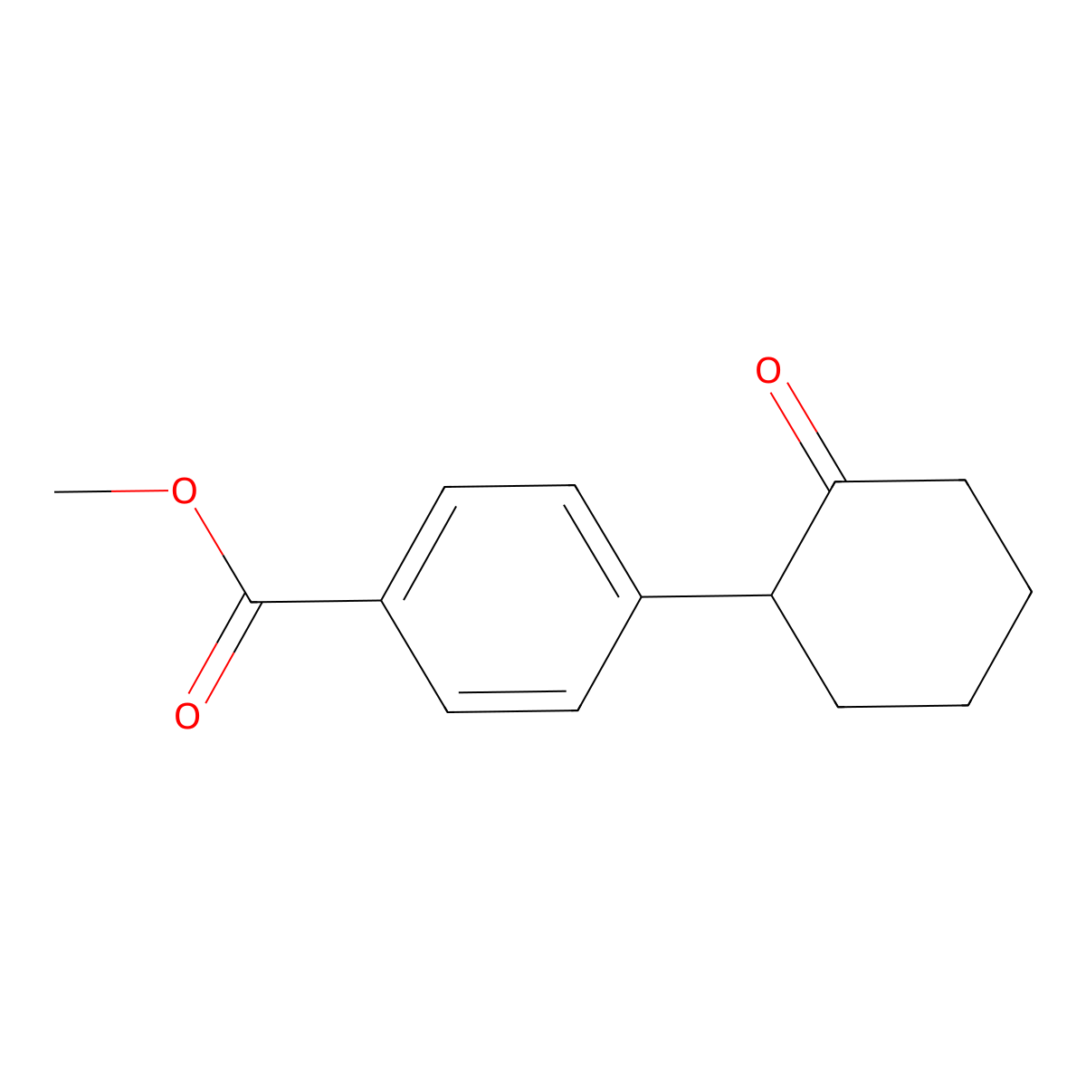 Methyl 4-(2-oxocyclohexyl)benzoate molecular structure, CAS 261919-94-2
