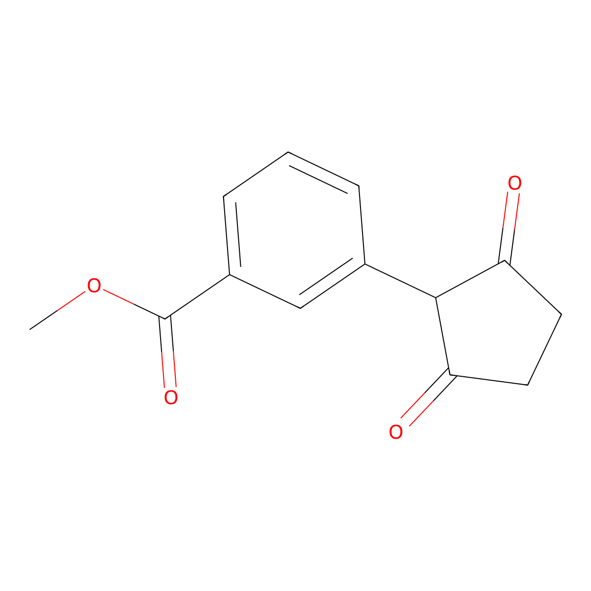 Methyl 3-(2,5-dioxocyclopentyl)benzoate molecular structure, CAS 261919-96-4