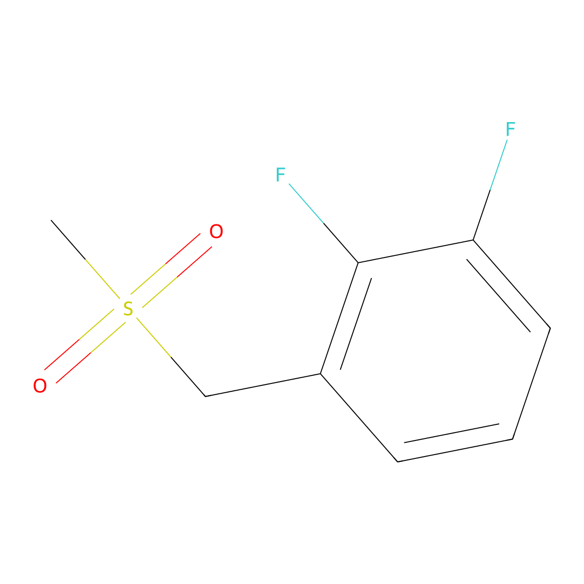 2,3-Difluorobenzylmethylsulfone molecular structure, CAS 261924-31-6