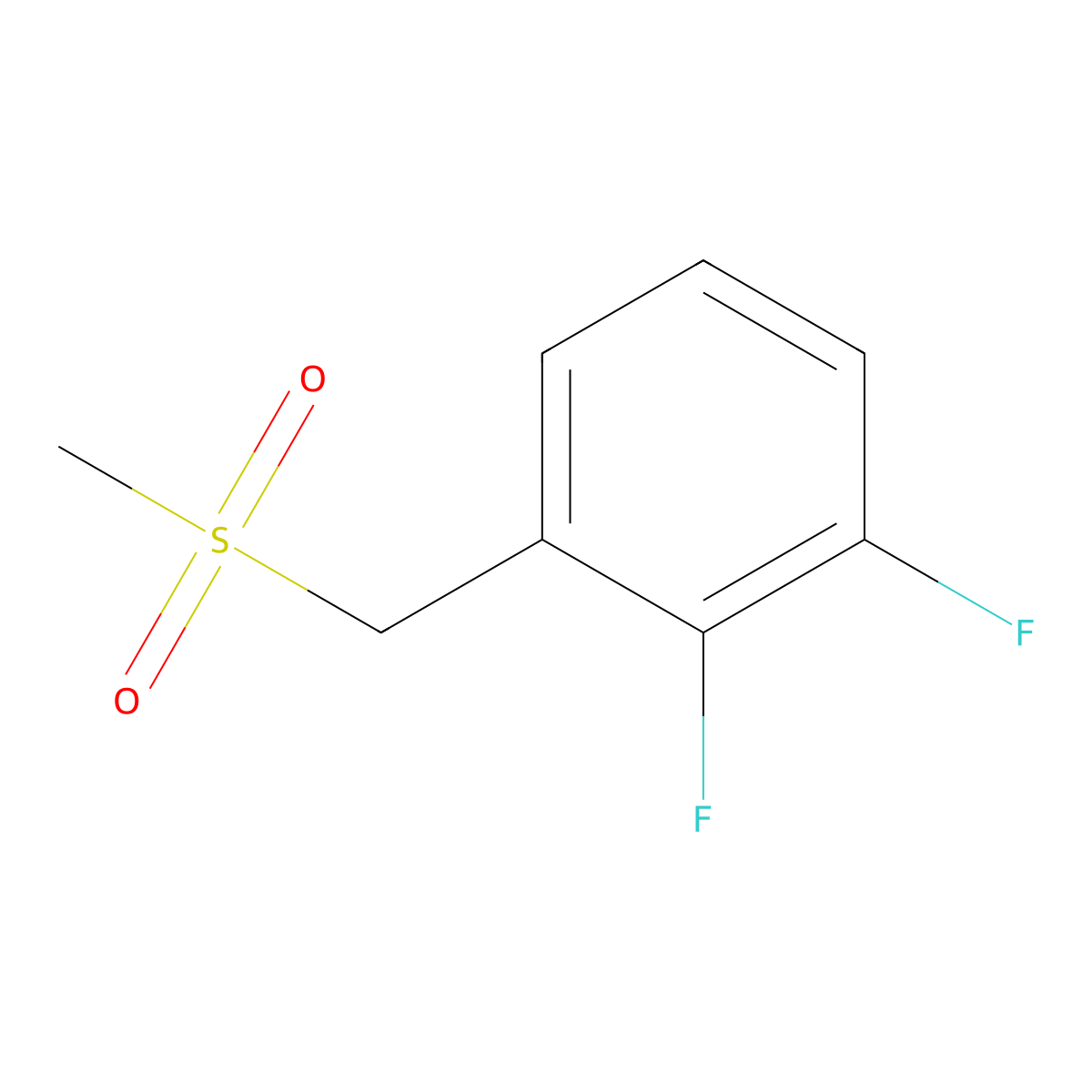2,3-Difluorobenzylmethylsulfone molecular structure, CAS 261924-31-6