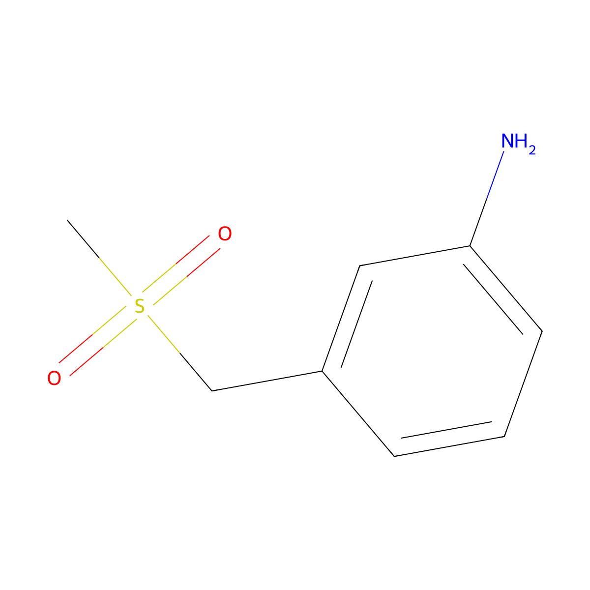 3-(Methanesulfonylmethyl)aniline molecular structure, CAS 261925-02-4