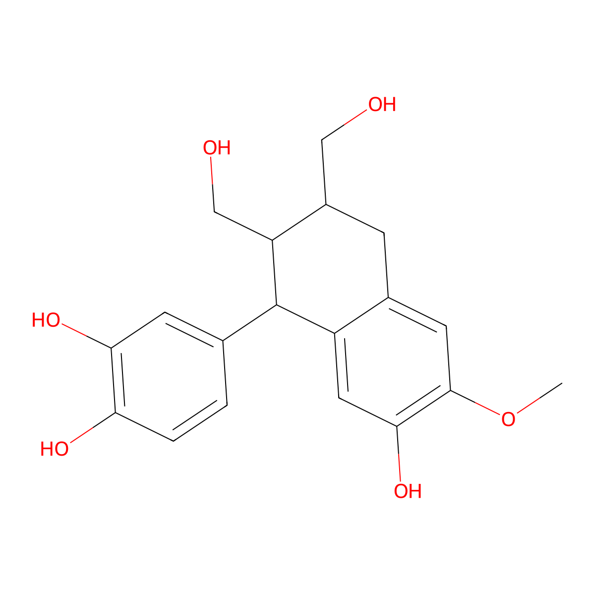 Isotaxiresinol molecular structure, CAS 26194-57-0