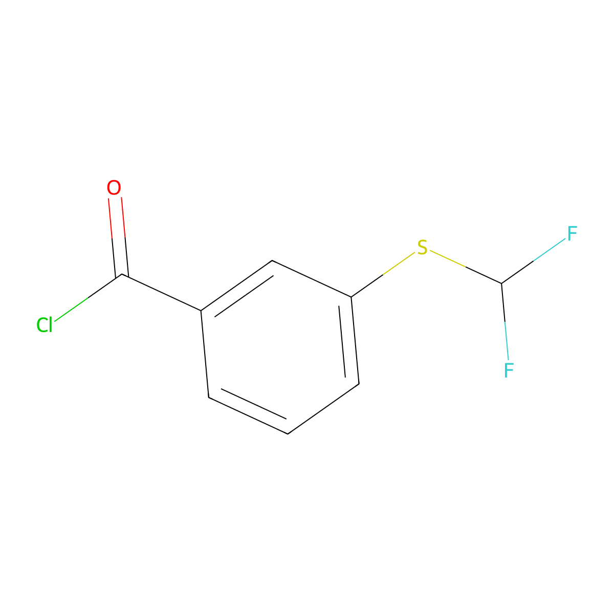 3-(Difluoromethylthio)Benzoyl Chloride molecular structure, CAS 261944-16-5