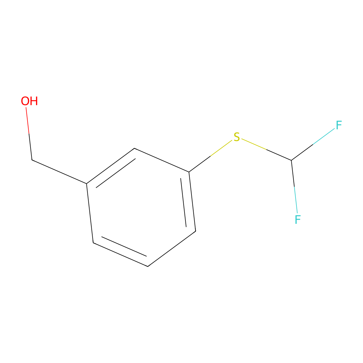 3-[(Difluoromethyl)thio]benzyl alcohol molecular structure, CAS 261944-22-3
