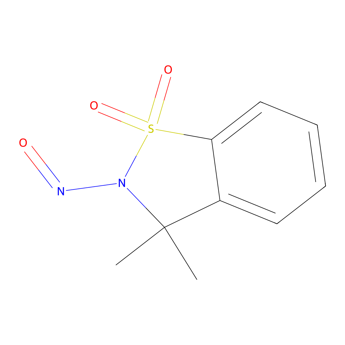 3,3-Dimethyl-2-nitroso-2,3-dihydrobenzo[d]isothiazole 1,1-dioxide molecular structure, CAS 2619509-30-5