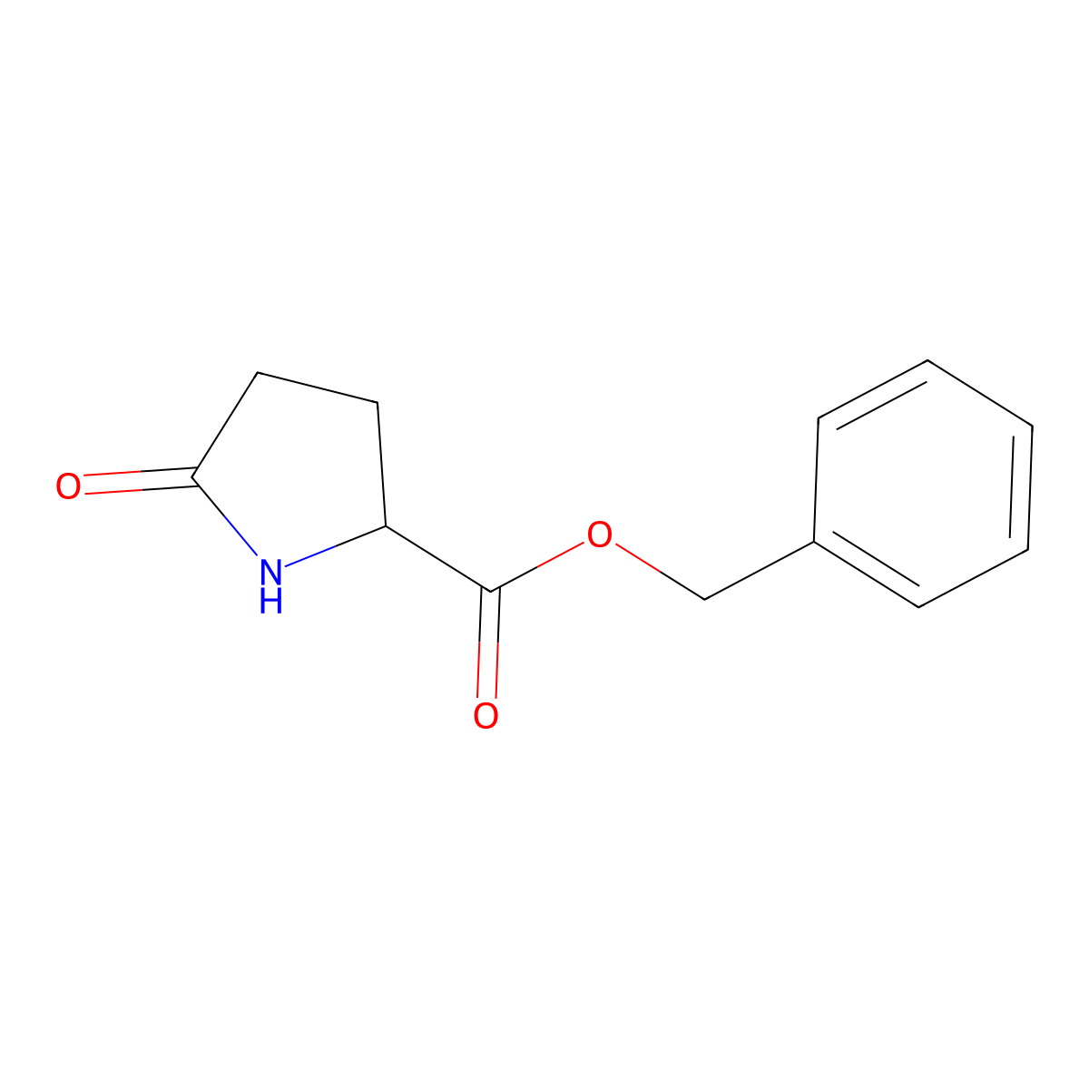 (R)-Benzyl 5-oxopyrrolidine-2-carboxylate molecular structure, CAS 261951-61-5