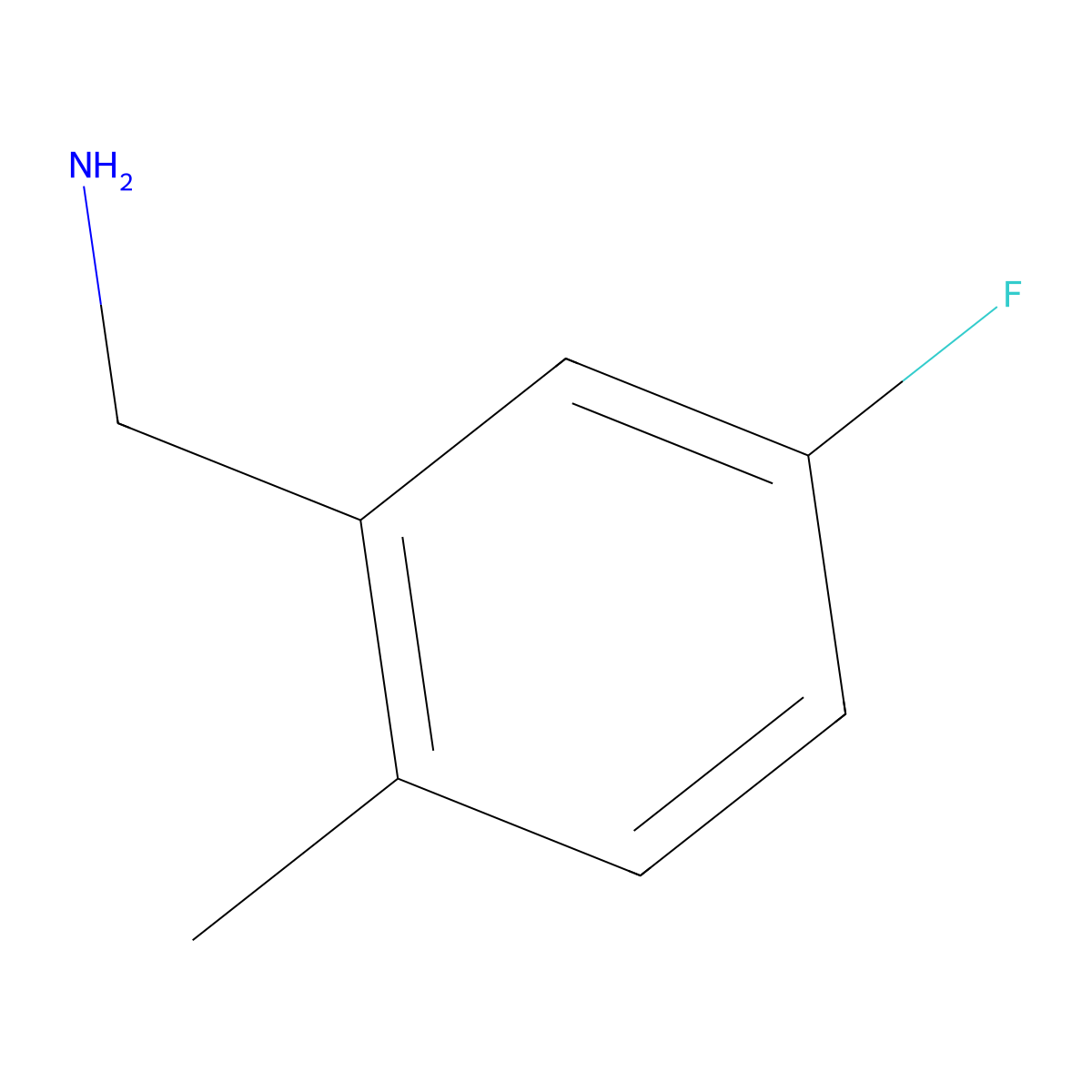 5-Fluoro-2-methylbenzylamine molecular structure, CAS 261951-69-3