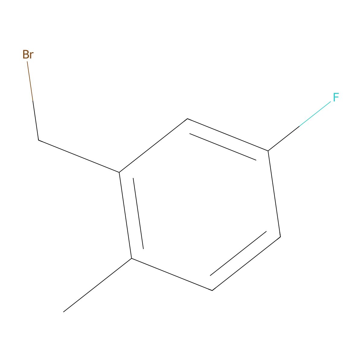 5-Fluoro-2-methylbenzyl bromide molecular structure, CAS 261951-71-7