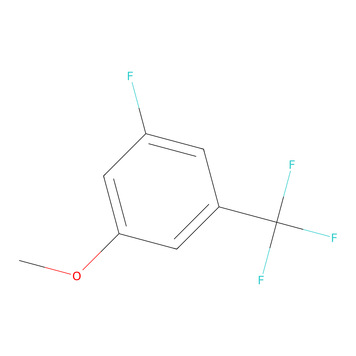 3-Fluoro-5-(trifluoromethyl)anisole molecular structure, CAS 261951-79-5