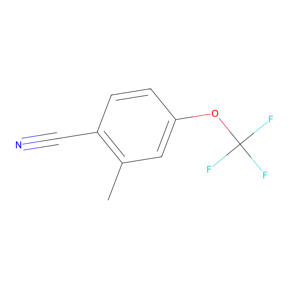 2-Methyl-4-(trifluoromethoxy)benzonitrile molecular structure, CAS 261951-92-2