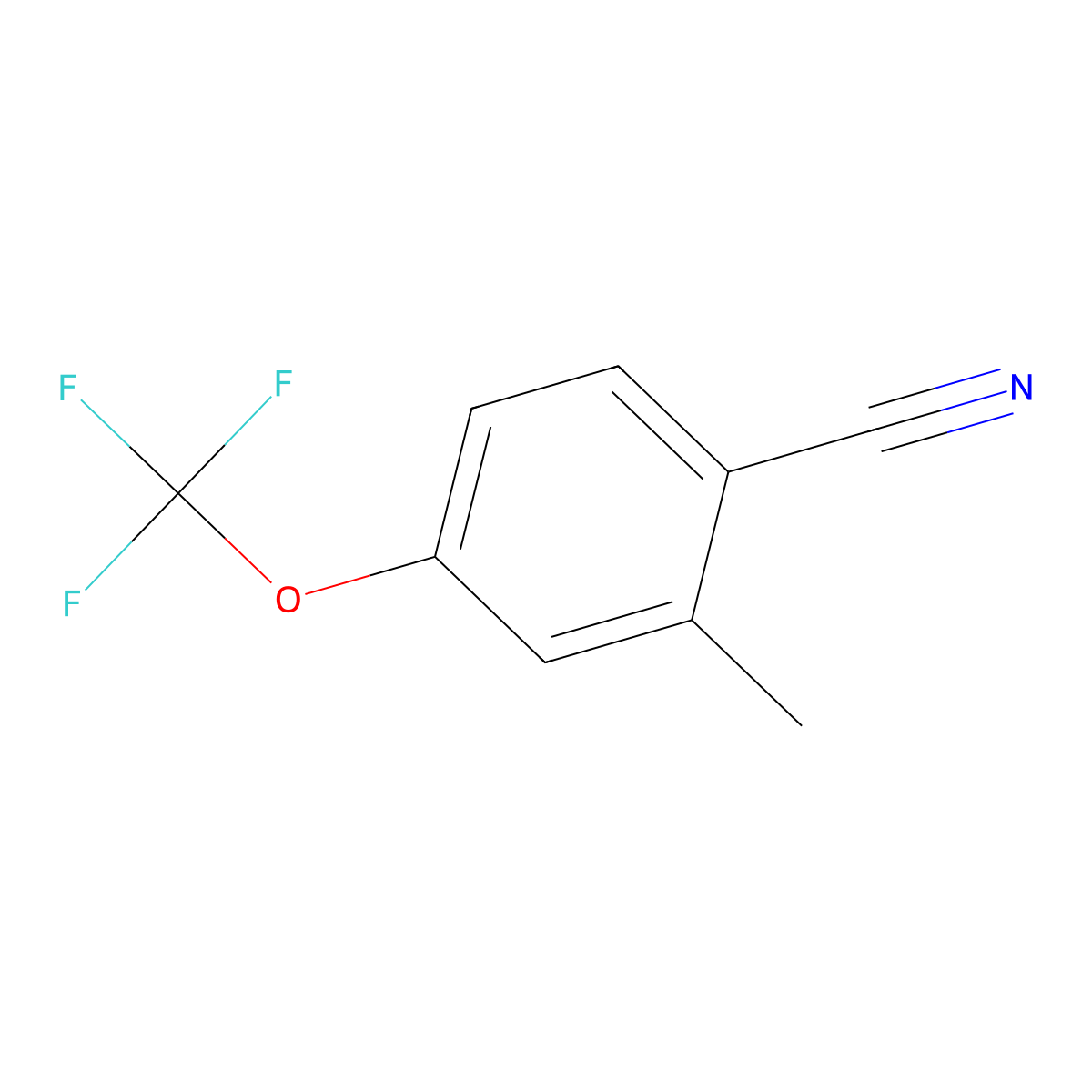 2-Methyl-4-(trifluoromethoxy)benzonitrile molecular structure, CAS 261951-92-2