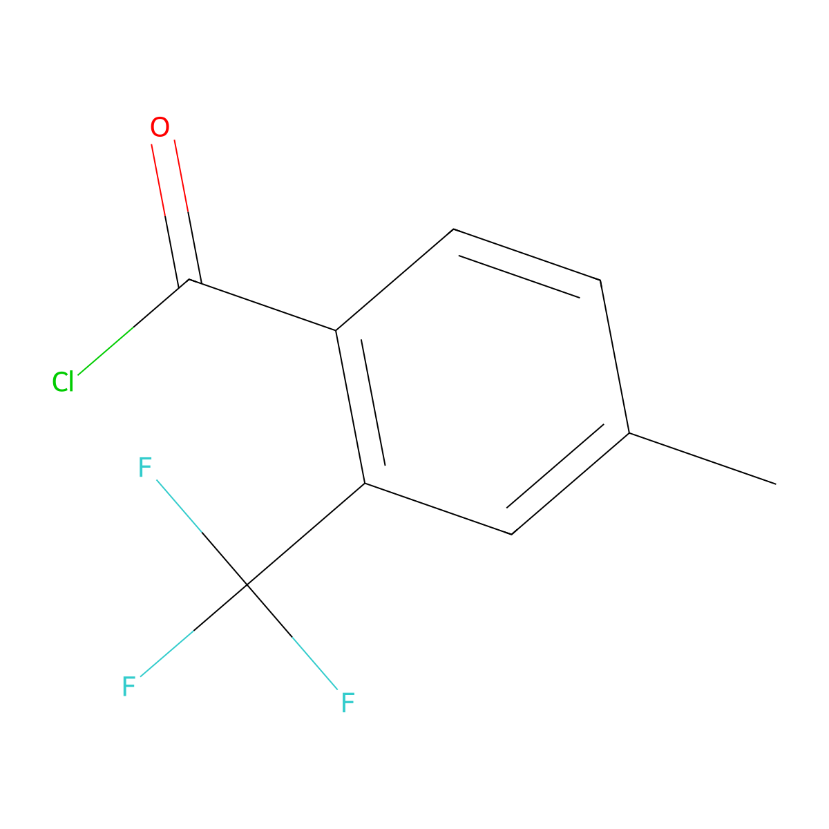 4-methyl-2-(trifluoromethyl)benzoyl Chloride molecular structure, CAS 261952-10-7