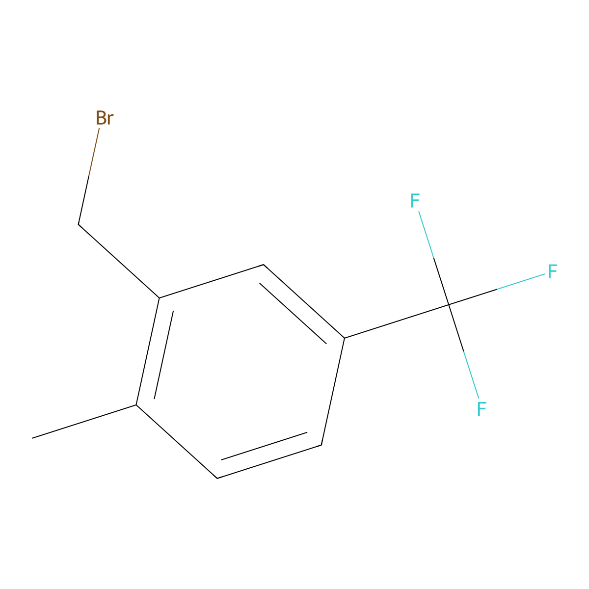 2-(Bromomethyl)-1-methyl-4-(trifluoromethyl)benzene molecular structure, CAS 261952-17-4