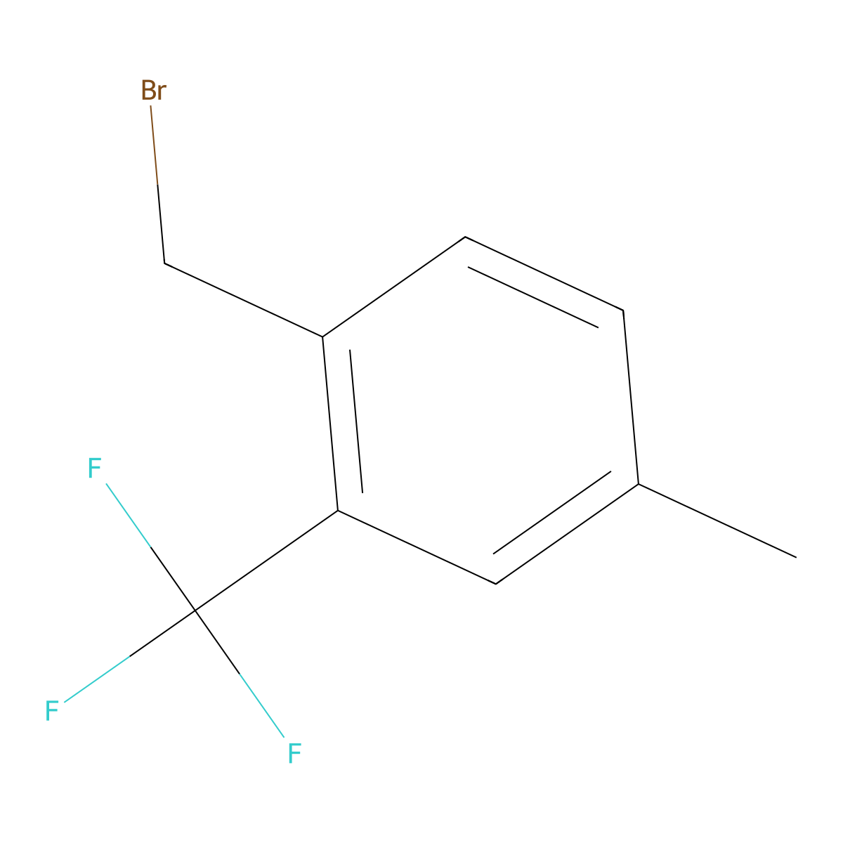 4-Methyl-2-(trifluoromethyl)benzyl bromide molecular structure, CAS 261952-18-5