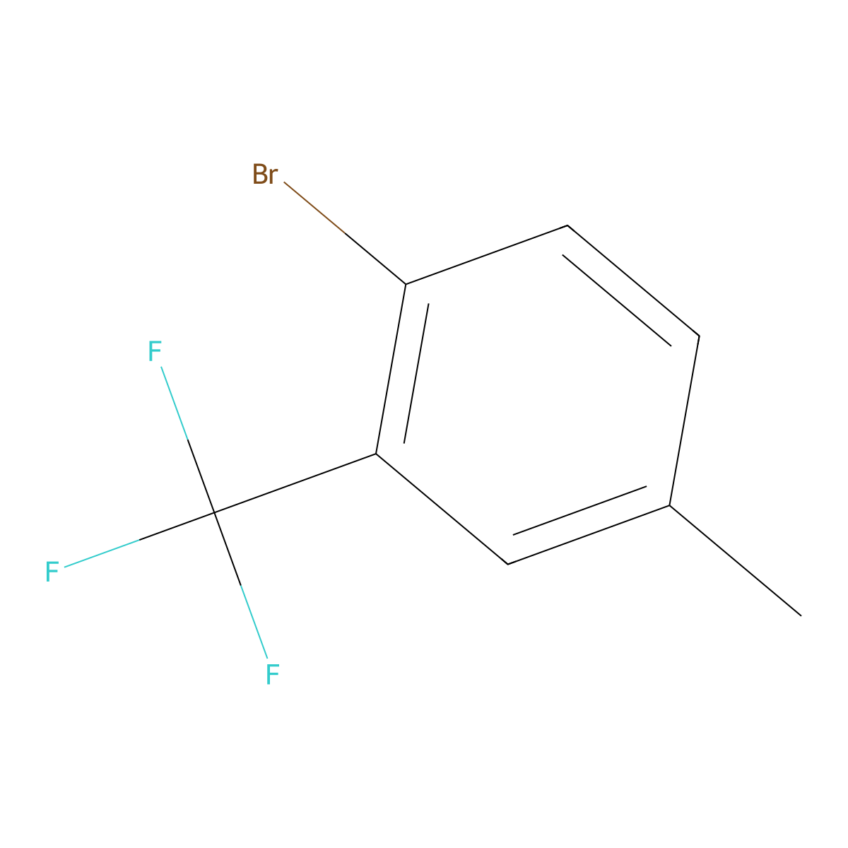 2-Bromo-5-methylbenzotrifluoride molecular structure, CAS 261952-20-9