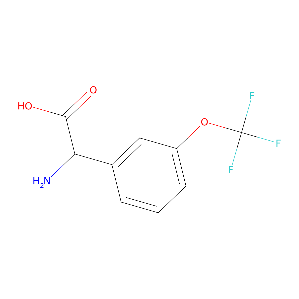 3-(Trifluoromethoxy)-DL-phenylglycine molecular structure, CAS 261952-23-2