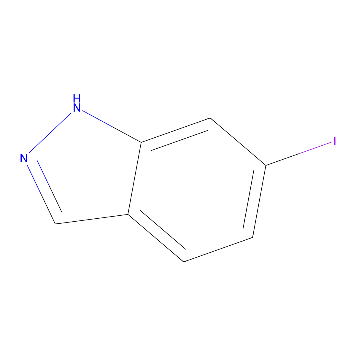 6-iodo-1H-indazole molecular structure, CAS 261953-36-0