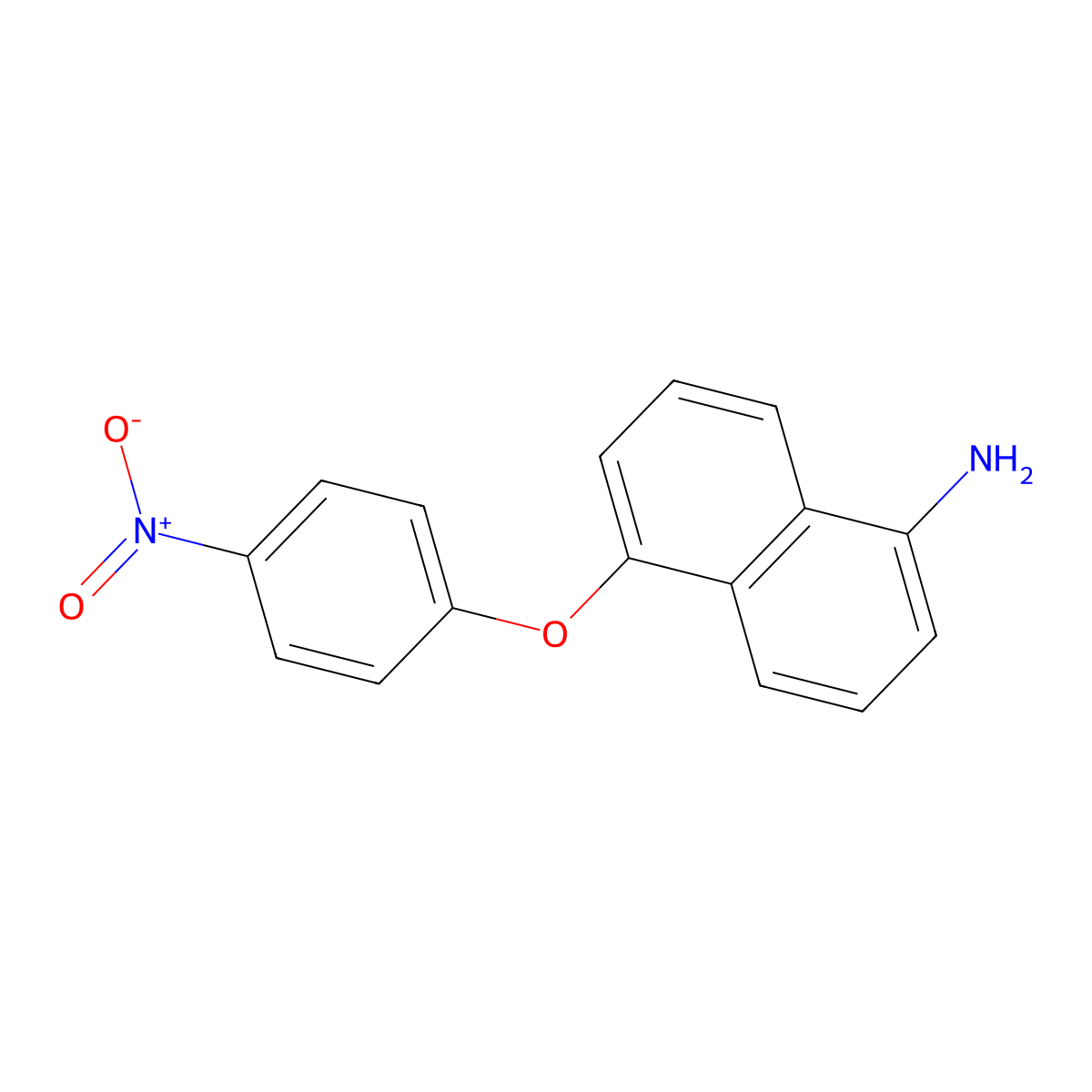 5-(4-Nitrophenoxy)naphthalen-1-amine molecular structure, CAS 26196-60-1
