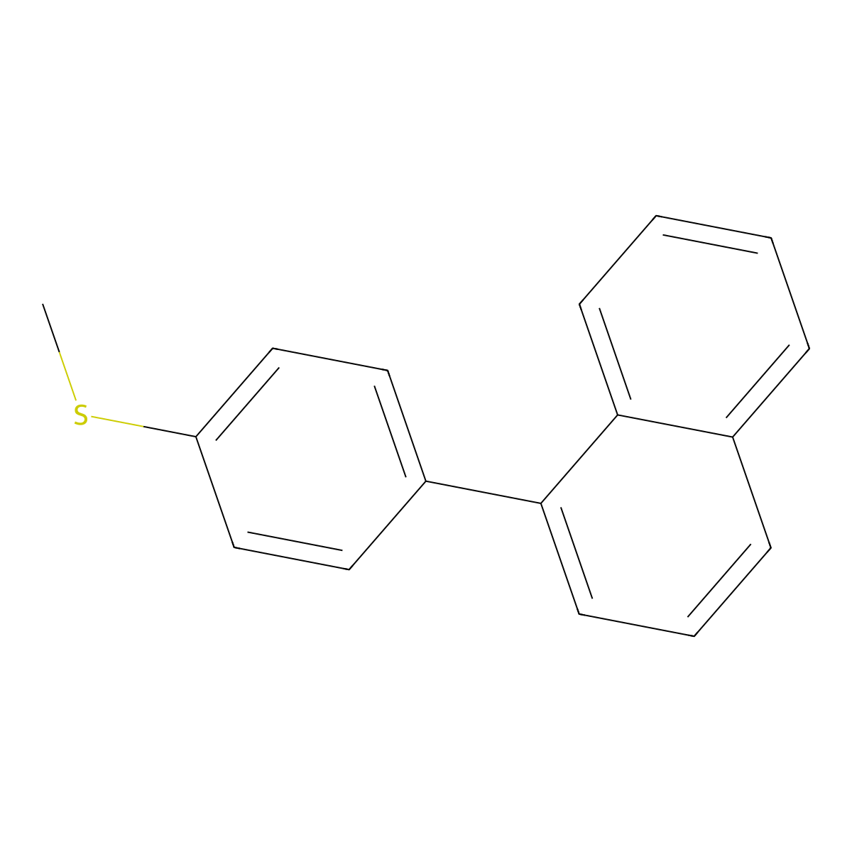 Methyl(4-(naphthalen-1-yl)phenyl)sulfane molecular structure, CAS 2619751-93-6