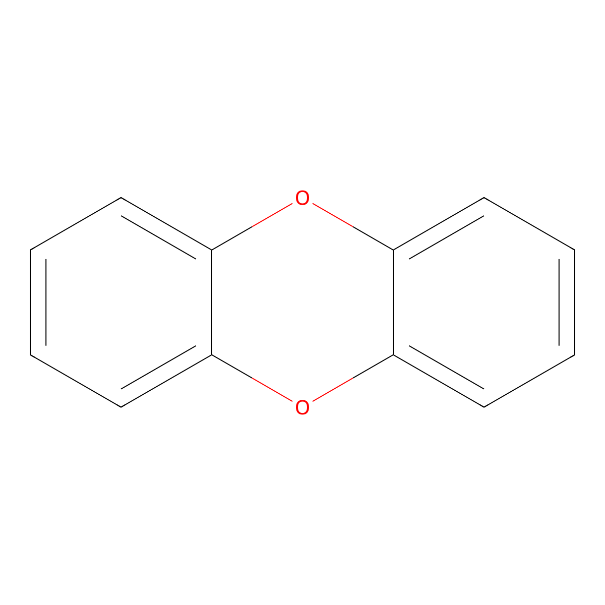 Dibenzo-P-dioxin molecular structure, CAS 262-12-4