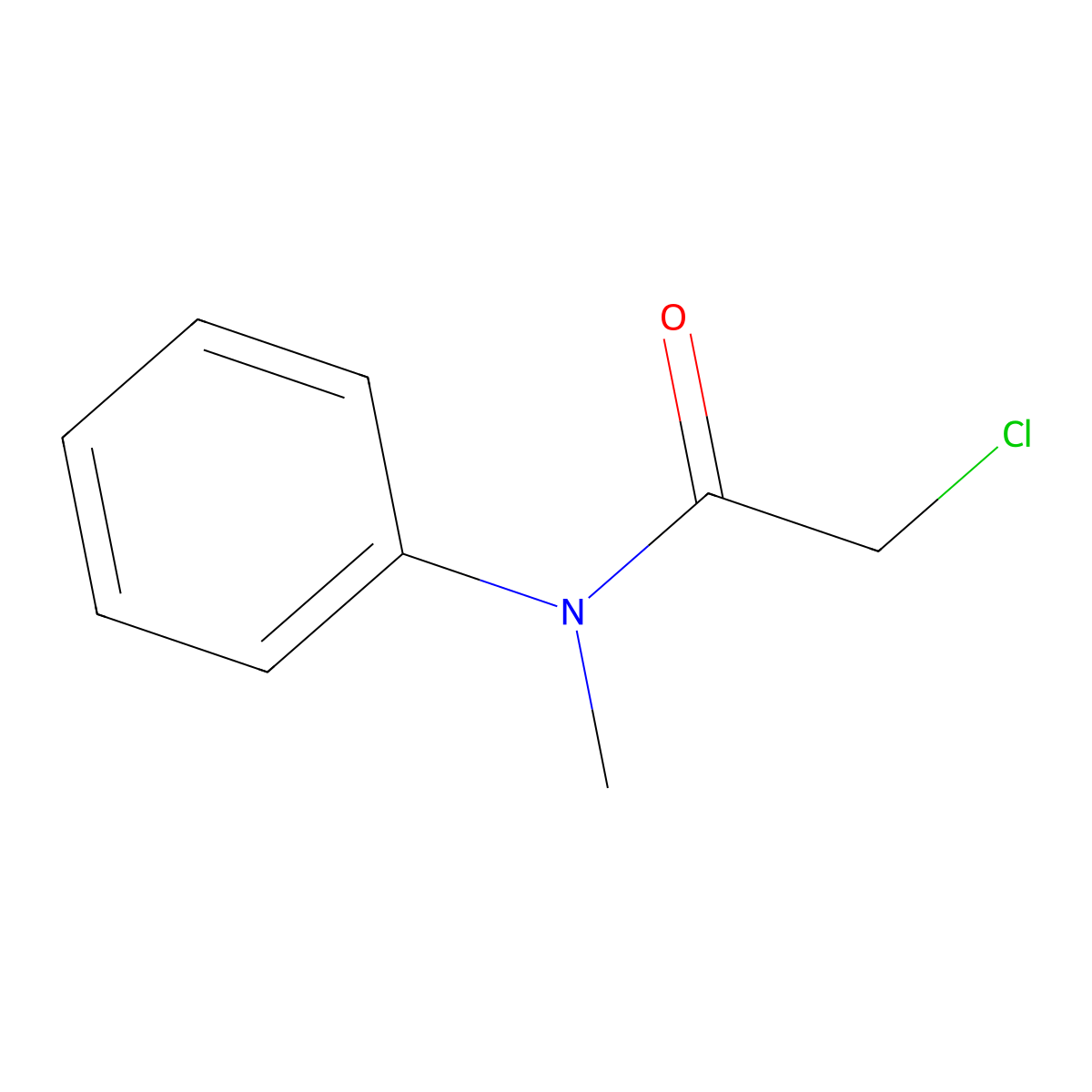 2-Chloro-N-methyl-N-phenylacetamide molecular structure, CAS 2620-05-5