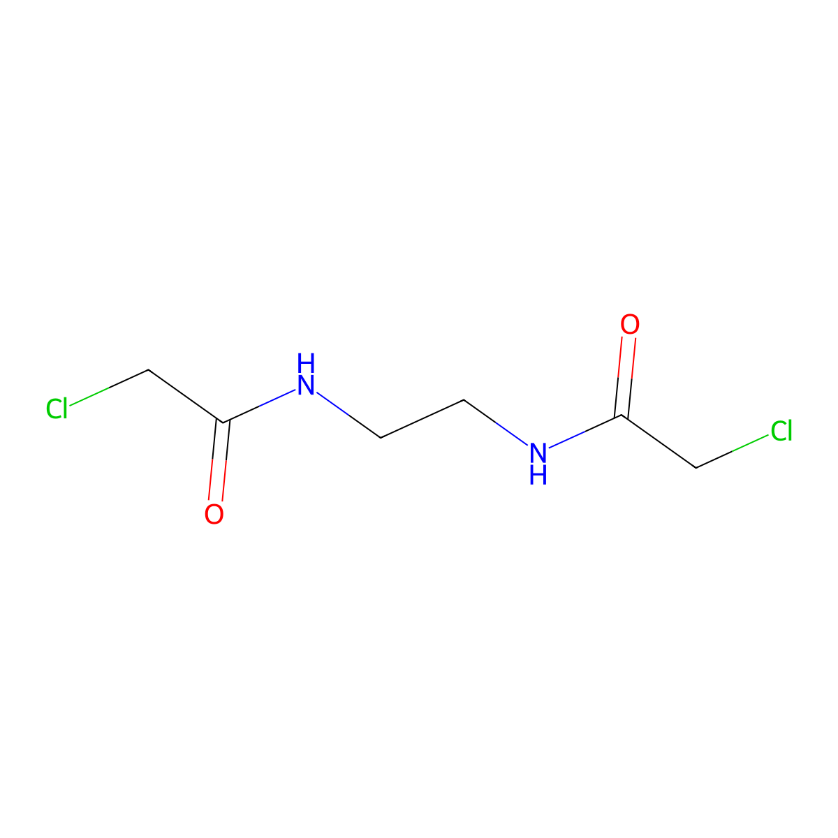N,N'-Bis(chloroacetyl)ethylenediamine molecular structure, CAS 2620-09-9