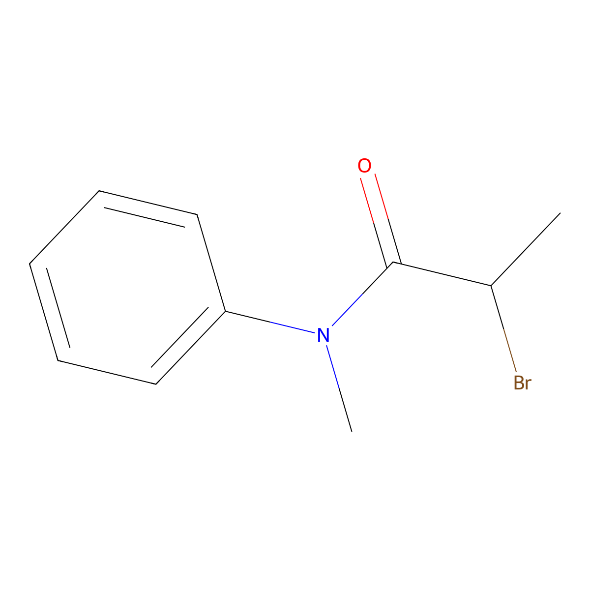 2-Bromo-n-methyl-n-phenylpropanamide molecular structure, CAS 2620-11-3