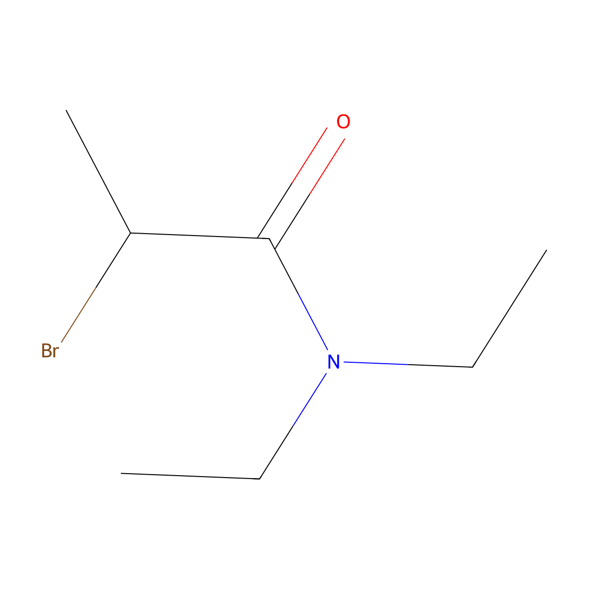 2-Bromo-n,n-diethylpropanamide molecular structure, CAS 2620-12-4