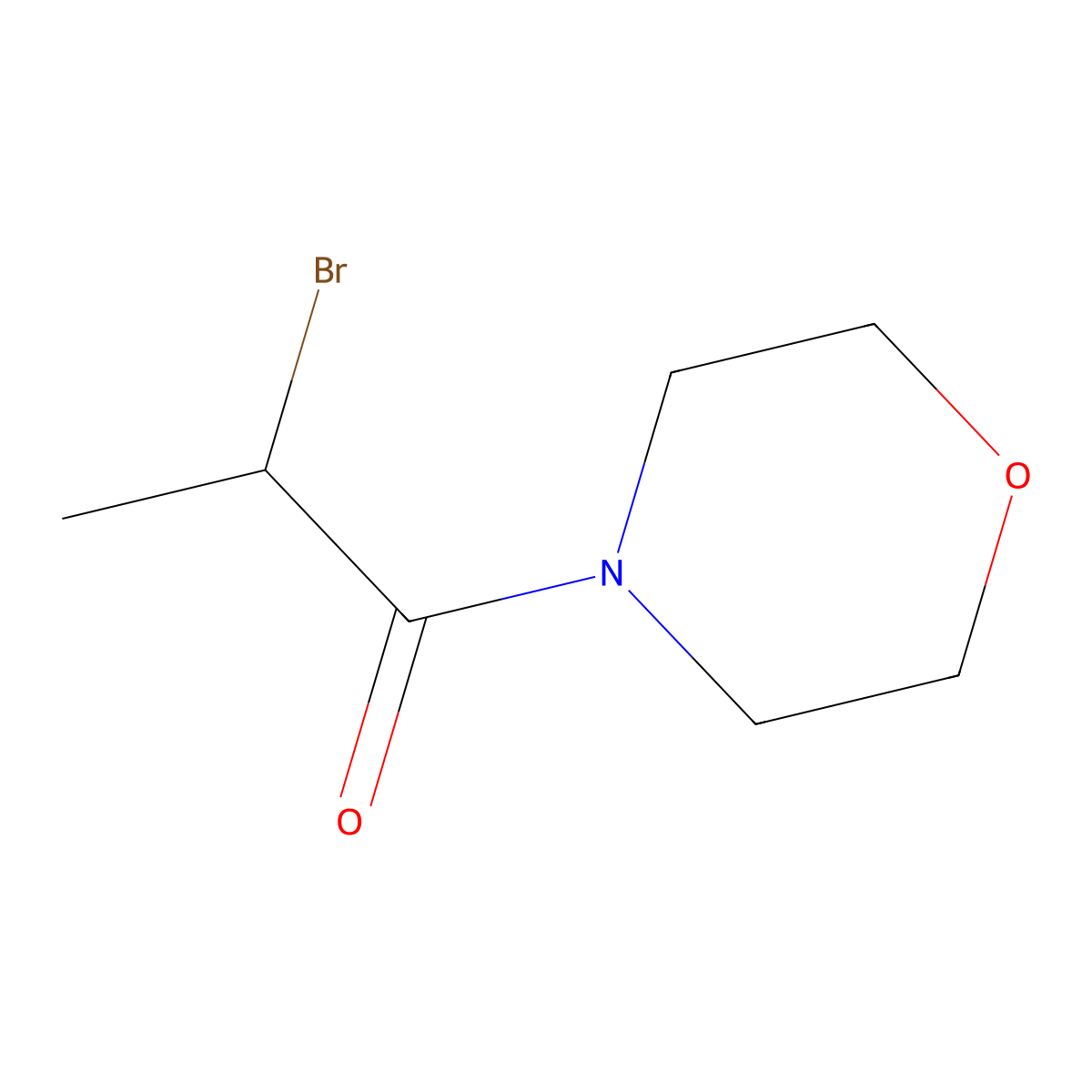 4-(2-Bromopropanoyl)morpholine molecular structure, CAS 2620-13-5