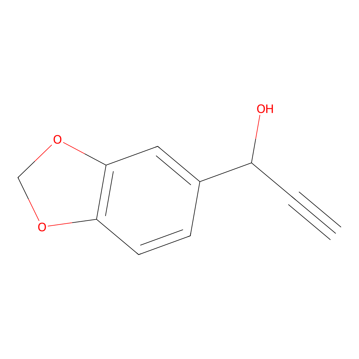 3-(1,3-Benzodioxol-5-yl)-3-hydroxy-1-propyne molecular structure, CAS 2620-47-5