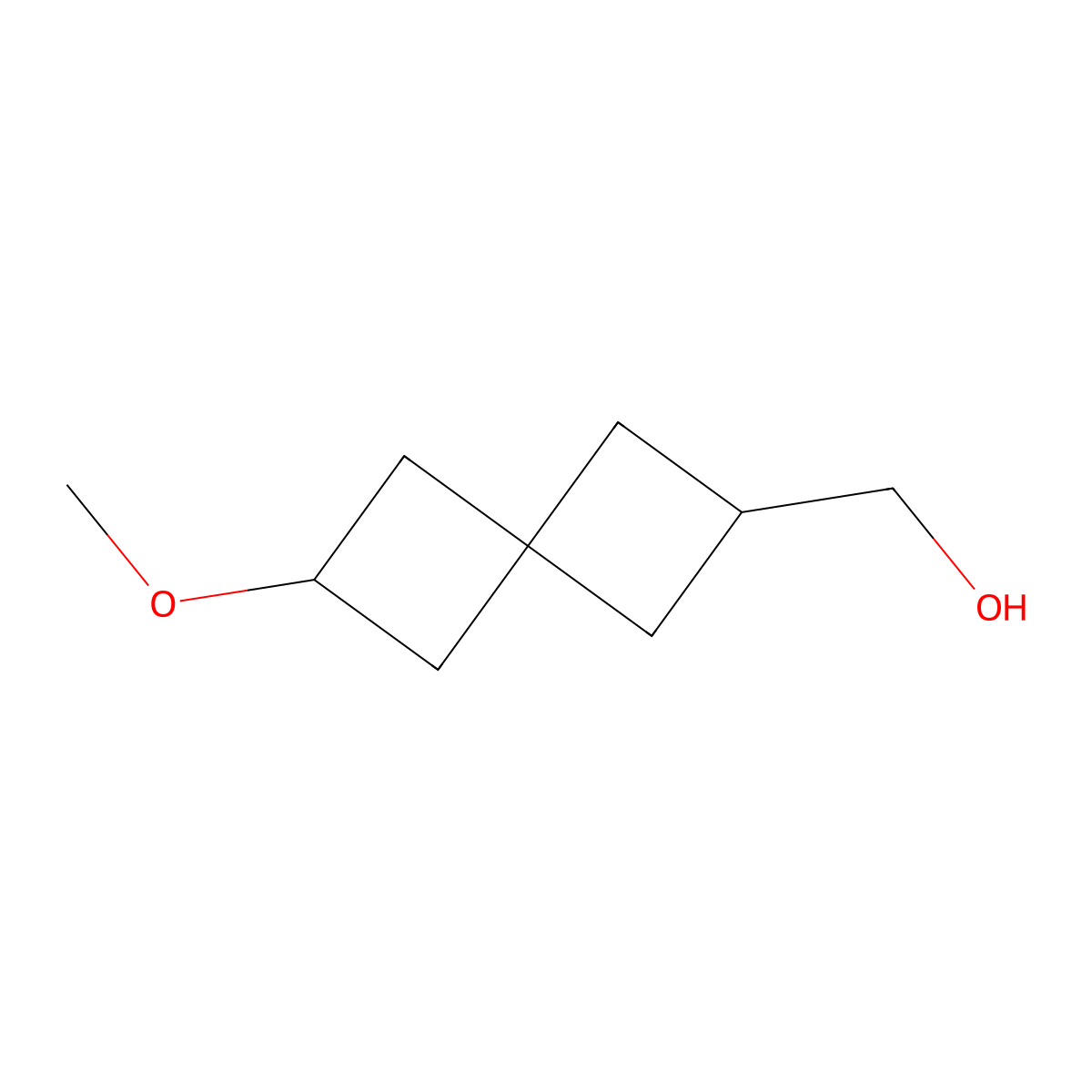 {6-Methoxyspiro[3.3]heptan-2-yl}methanol molecular structure, CAS 2620631-84-5