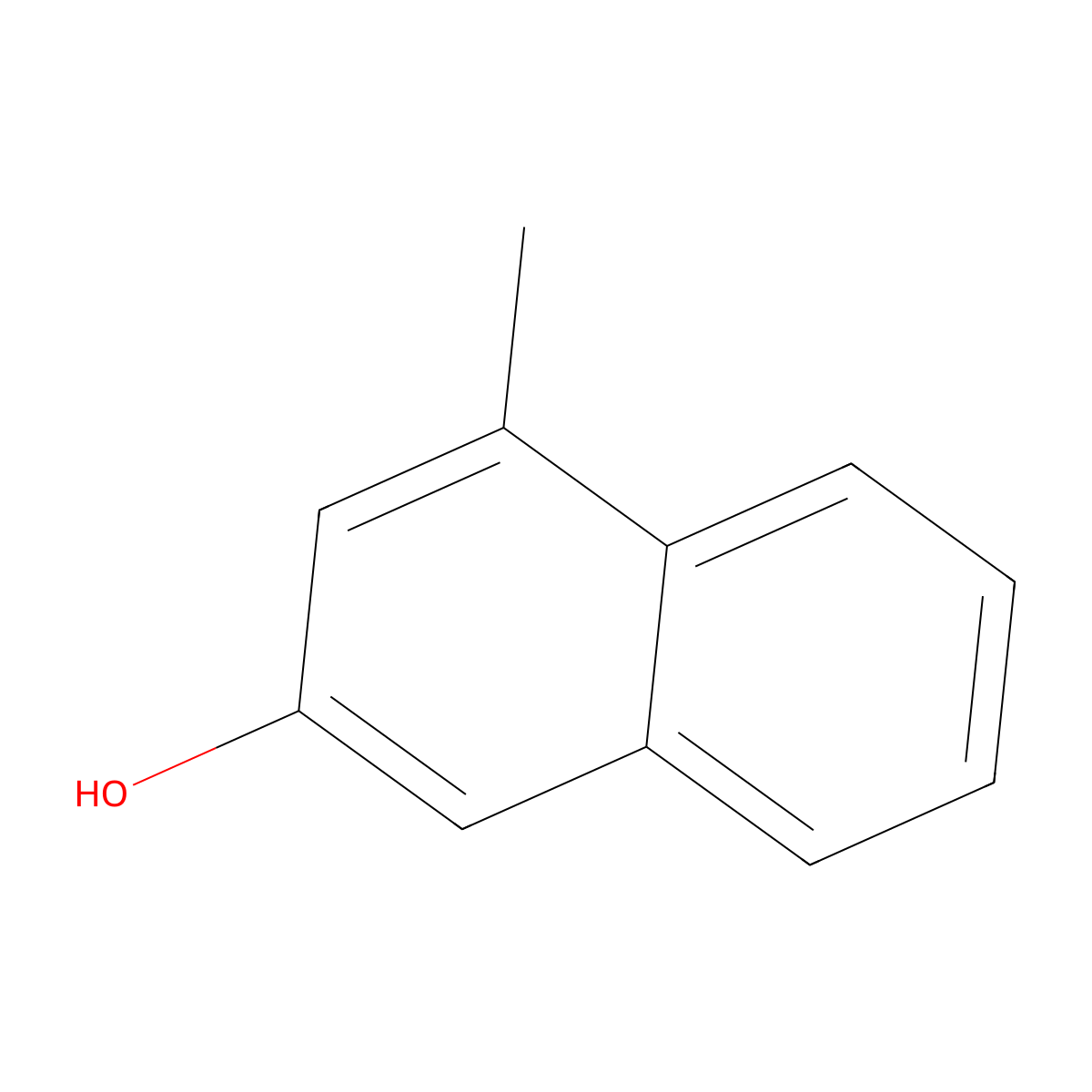 4-Methylnaphthalen-2-ol molecular structure, CAS 26207-06-7