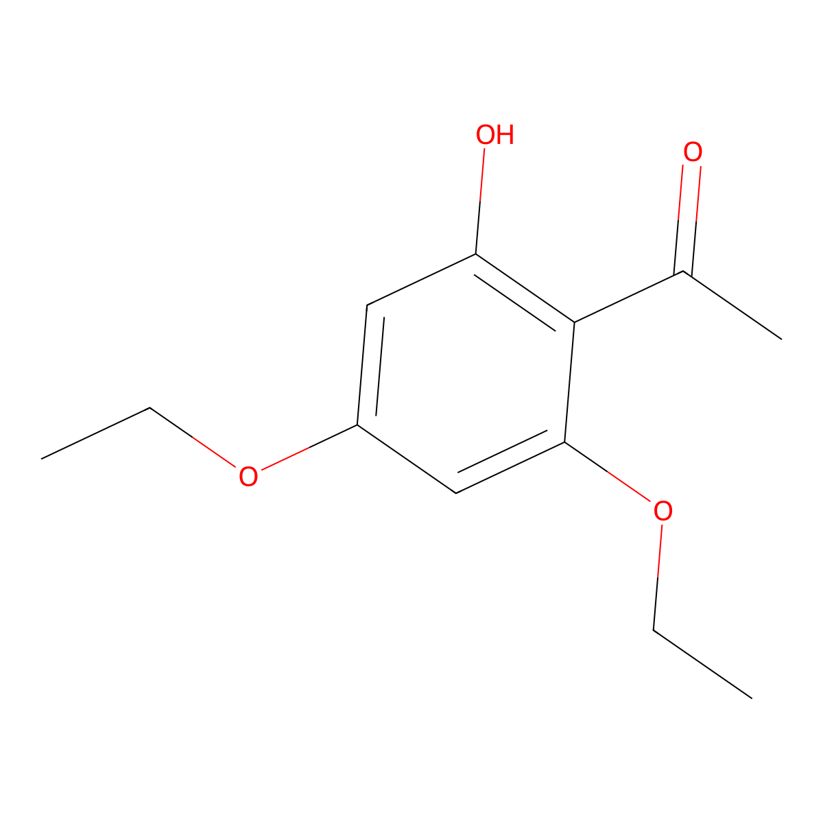 1-(2,4-Diethoxy-6-hydroxyphenyl)ethanone molecular structure, CAS 26207-59-0