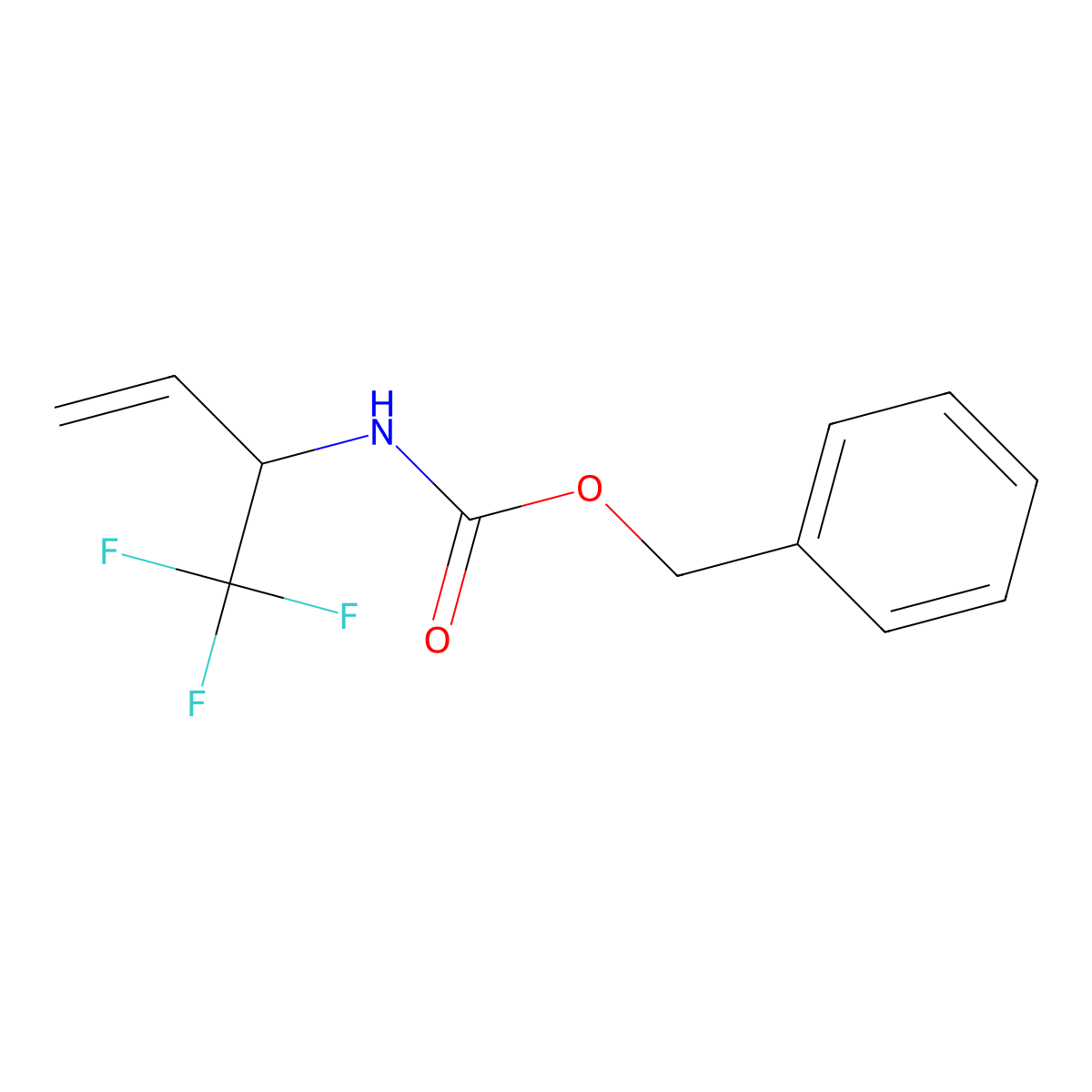 Benzyl [1-(trifluoromethyl)allyl]carbamate molecular structure, CAS 26208-11-7