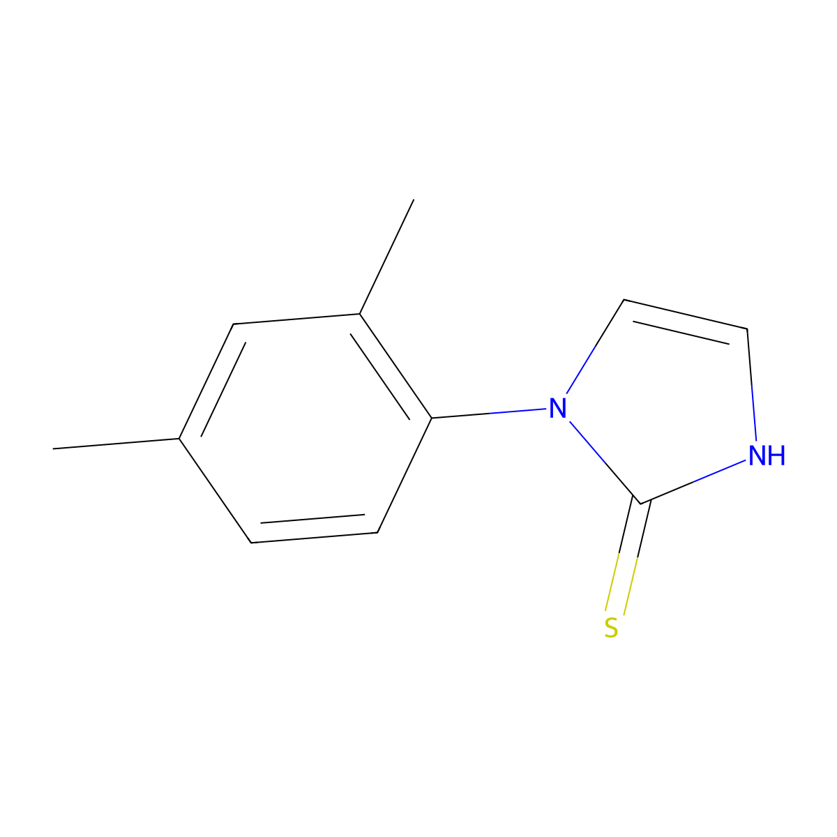 1-(2,4-dimethylphenyl)-1H-imidazole-2-thiol molecular structure, CAS 26209-27-8