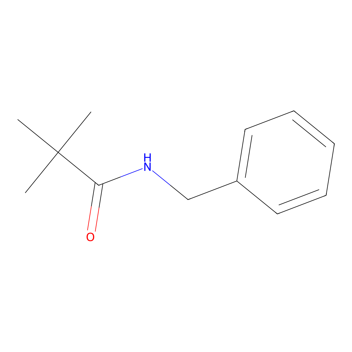 N-benzyl-2,2-dimethylpropanamide molecular structure, CAS 26209-45-0