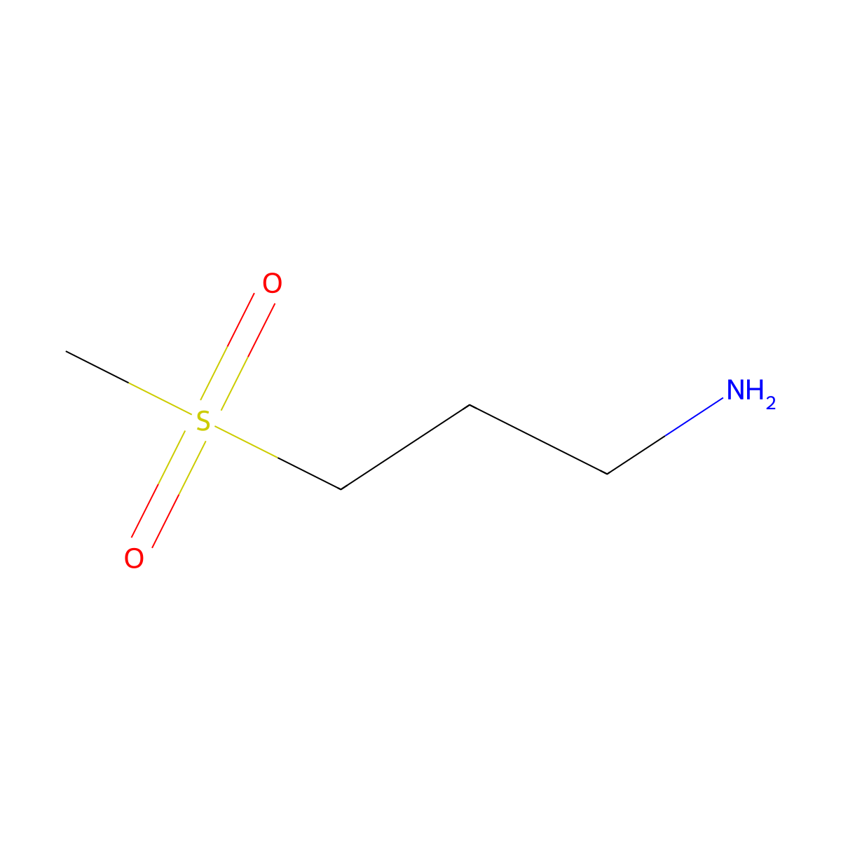 3-(Methylsulfonyl)propan-1-amine molecular structure, CAS 26209-83-6