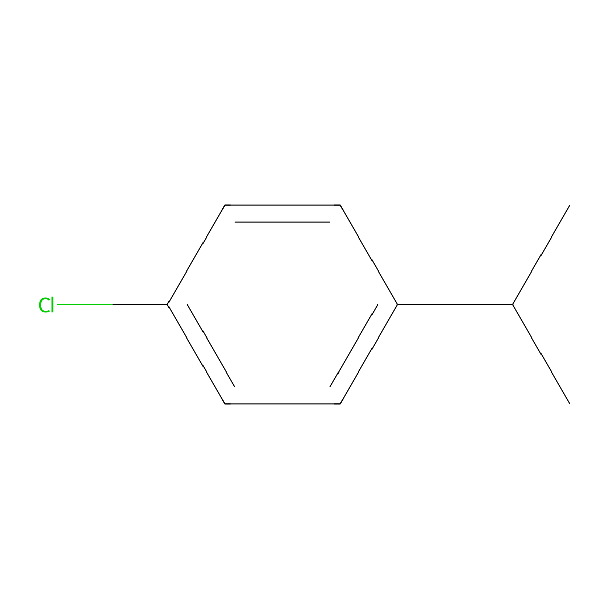 4-Chlorocumene molecular structure, CAS 2621-46-7