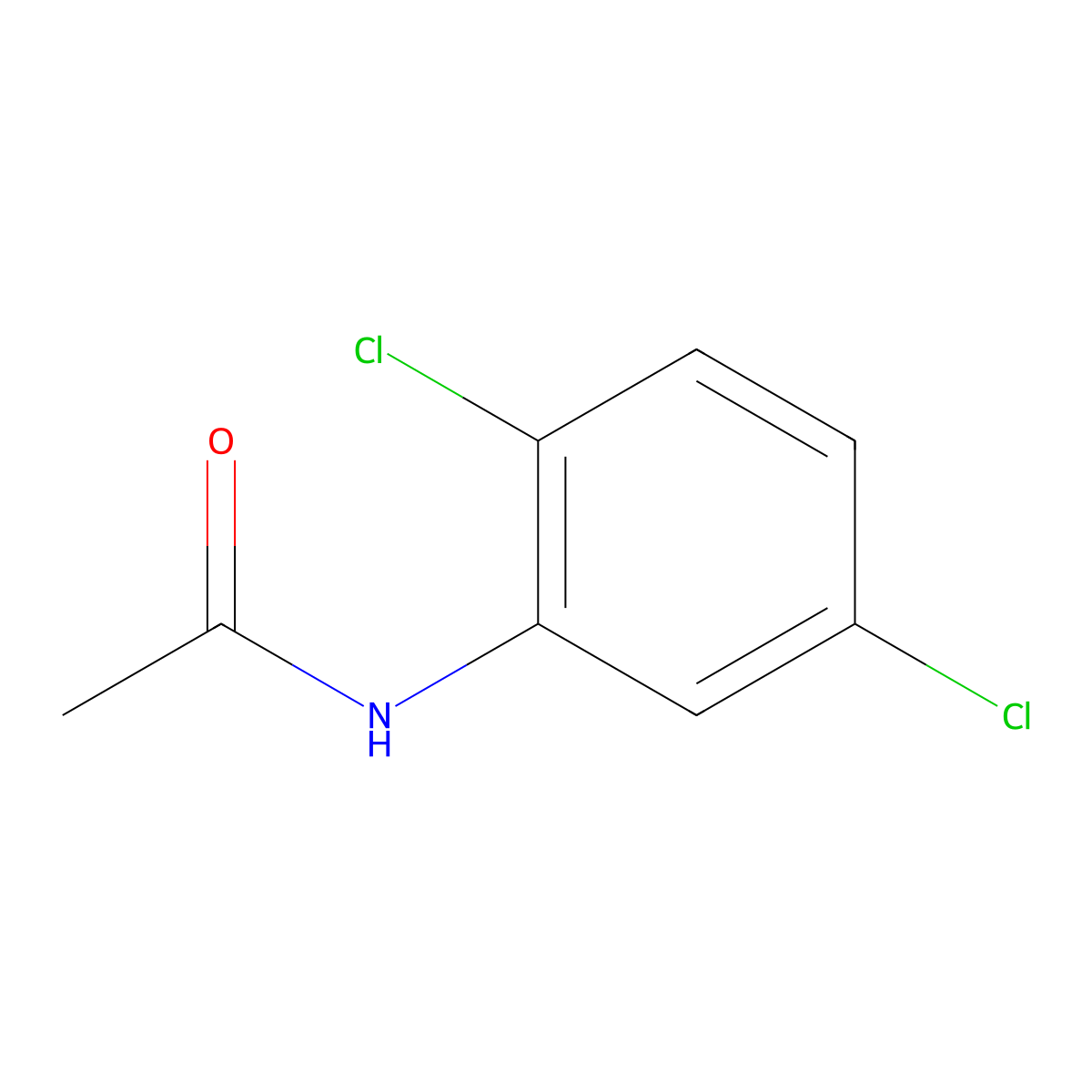 Acetamide, N-(2,5-dichlorophenyl)- molecular structure, CAS 2621-62-7