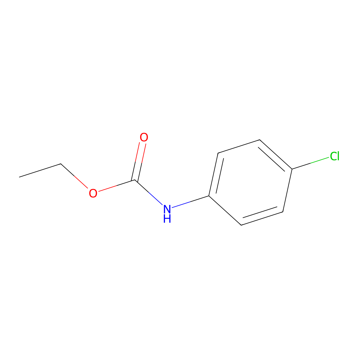 Carbamic acid, N-(4-chlorophenyl)-, ethyl ester molecular structure, CAS 2621-80-9