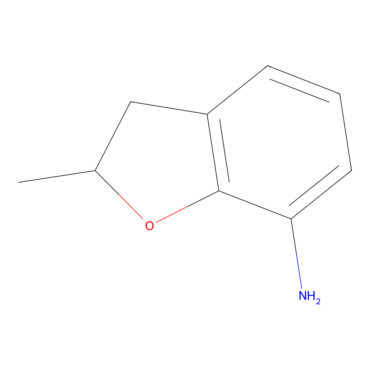 2-Methyl-2,3-dihydrobenzofuran-7-amine molecular structure, CAS 26210-74-2