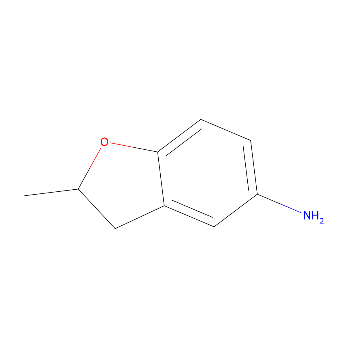 (2-Methyl-2,3-dihydro-1-benzofuran-5-YL)amine molecular structure, CAS 26210-77-5