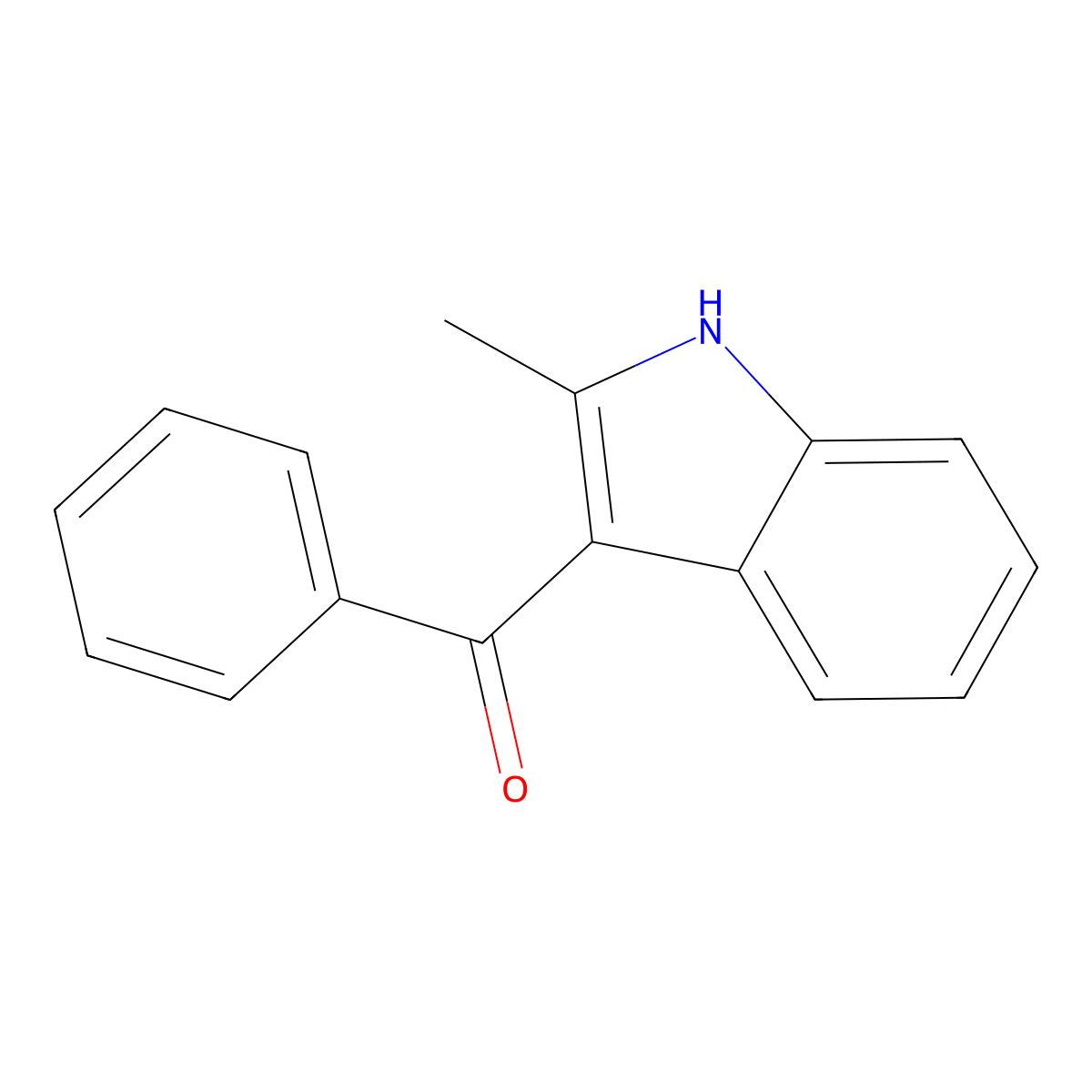 3-Benzoyl-2-methylindole molecular structure, CAS 26211-73-4